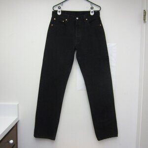 VTG 90s 1997 Levis 501 Jeans Men Tag 34x34 Real 33x34 Black 501-0660 USA Made